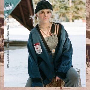 Alpine Ski Cardigan by Dinner service NY